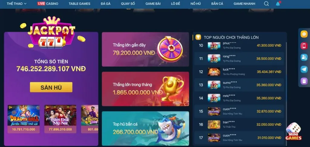 Khuyến mãi đặc biệt theo sảnh game nex88 chính thức